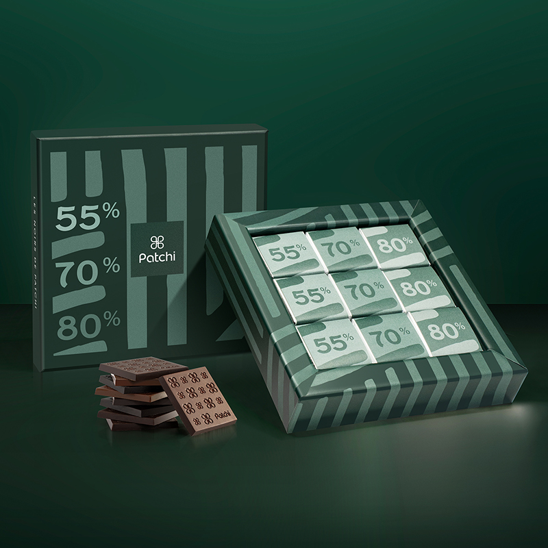 Patchi芭驰迪拜进口多口味纯黑巧克力礼盒装纯可可脂休闲健身零食 - 图0