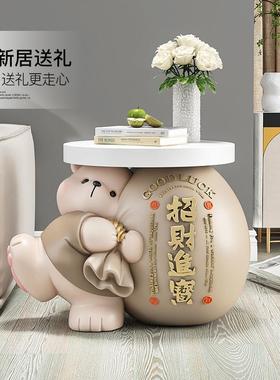 创意熊客厅大型落地摆件家居装饰品沙发旁茶几床头柜开业乔迁礼品