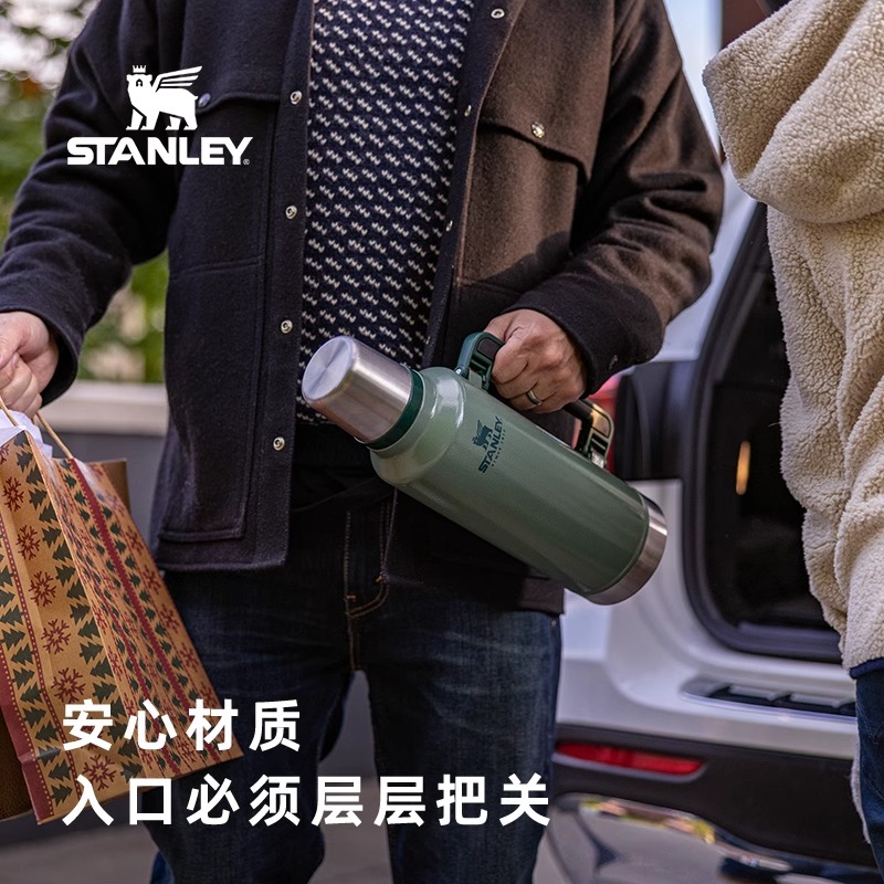 stanley保温壶户外露营大容量热水瓶不锈钢家用水壶旅行便携水壶 - 图3