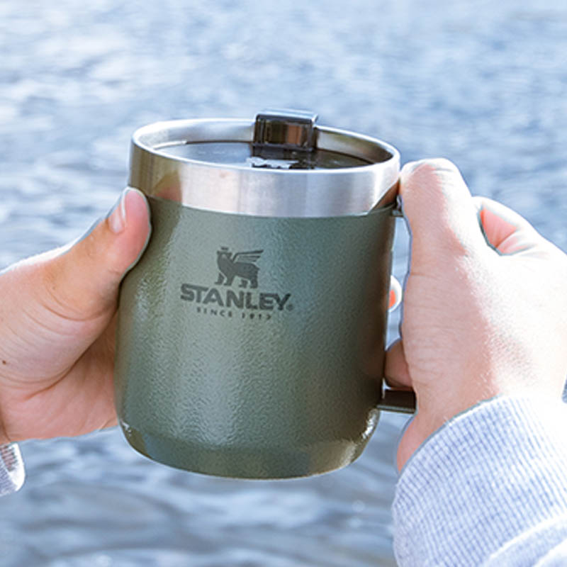 stanley桌面杯咖啡杯啤酒杯户外露营手柄带盖保温保冷水杯办公室