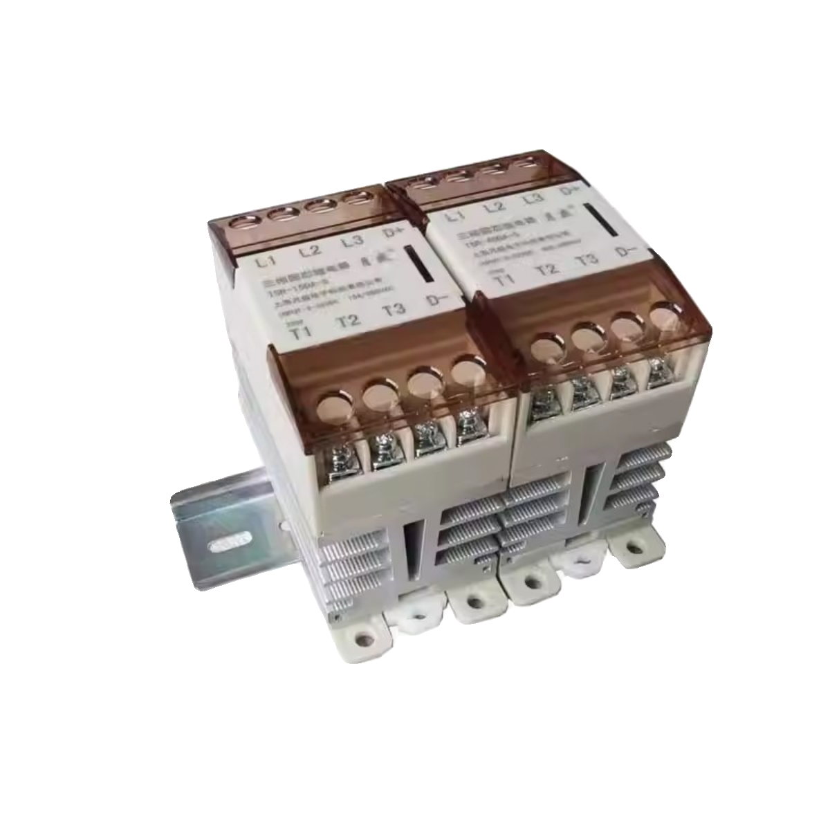 小型导轨式三相固态继电器自带散热器卡扣卡轨TSR-10DA-S - 图3