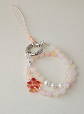 原创小众ins琉璃防丢手机挂绳