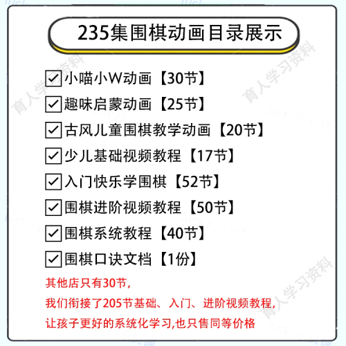 小汪小瞄学围棋少儿趣味启蒙教学动画视频零基础聂卫平围棋道场