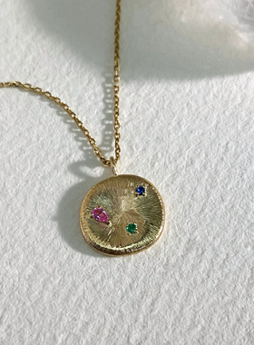 项链钻石钻石小众18K金