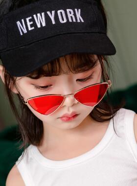 新款跑量款儿童三角太阳镜金属框架眼镜墨镜dxb033个性街拍镜