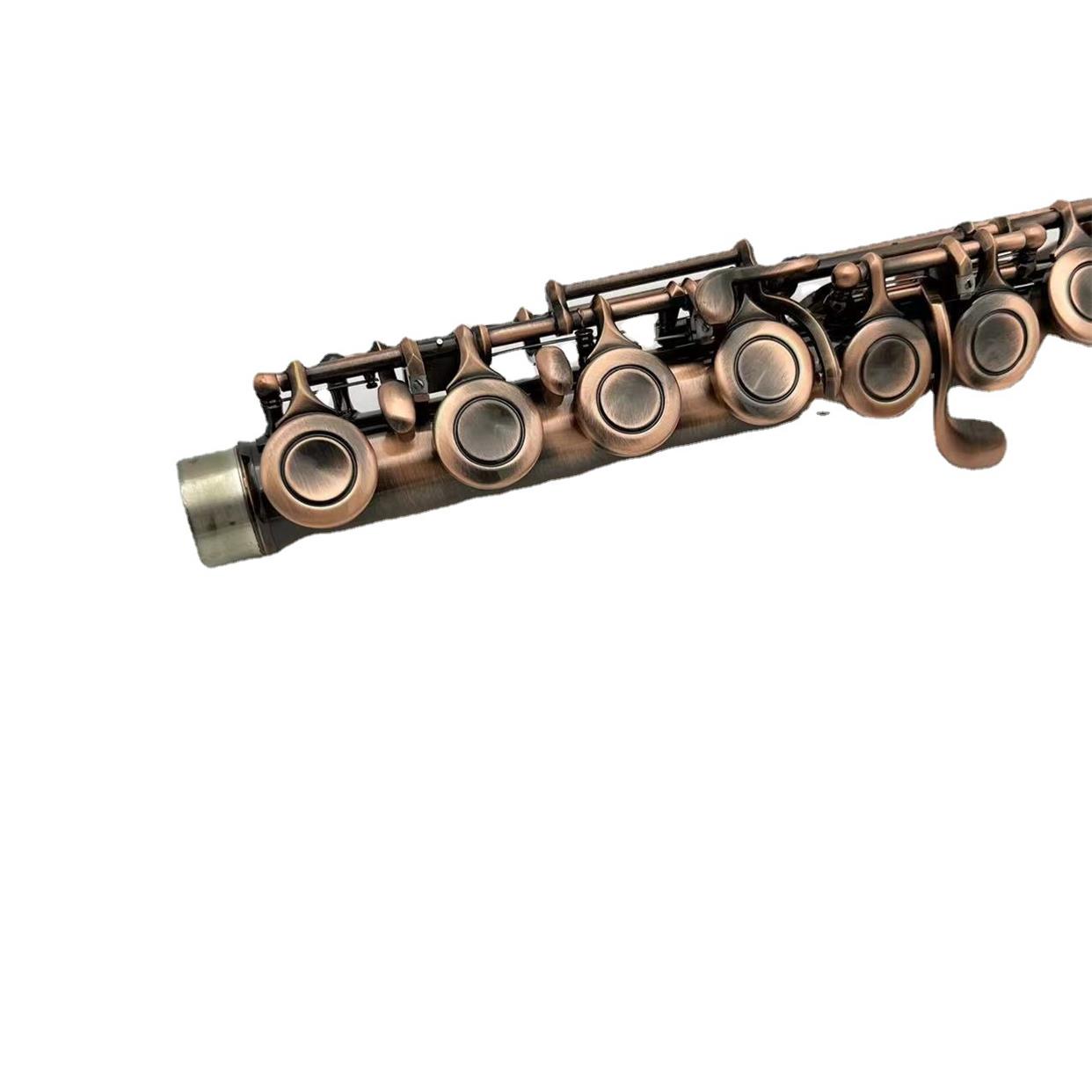 MARGEWATE 红古铜长笛标准型C调初学 西洋笛子演奏管乐儿童考级定 - 图3