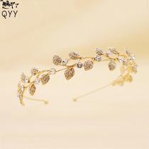 Manufacturer direct sales European and American hot pin alloy creative inlaid drilling hair stirrup hair with bridal headwear hair accessories hair accessories accessories