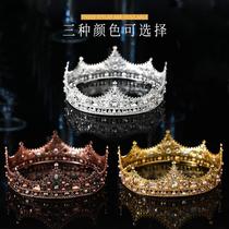 2022 New cross-border bridal crown headwear to European and American princesses Birthday Crown Crown Headwear Water Drill Hair Accessories