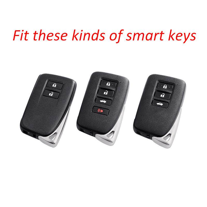 适用雷克萨斯钥匙包智能系列凌志碳纤纹硅胶遥控套车用新款保护壳-图2