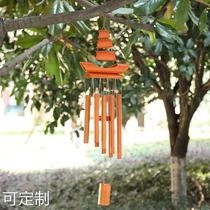 Creative Bamboo Wind Bells Pendant Scenic Spot Folk Home Balcony Hanging Accessories Chinese Style One Sails Wind Bells Pendant