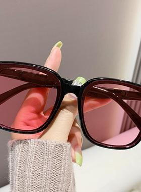 可折叠便携太阳镜灰色潮流网红开车眼镜大框防晒司机太阳眼镜