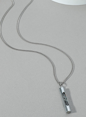 跨境简约时光沙漏瓶项链