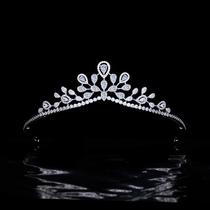 Han Style Brief Sweet Merry Bride Wedding Zircons Crown Wedding Headwear Princess star Liu Yifei the same royal crown