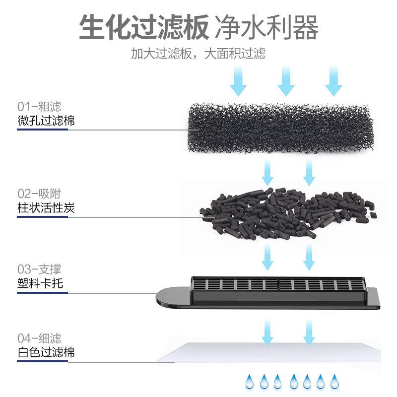直销 EBL-402/403鱼缸器  三合一小型草缸壁挂式瀑布