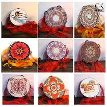 Upper Bell Drum Dance Hanfu Photo Props Dunhuang Ancient Wind Super Fairy flower floating with folk performance Props Hand Drum