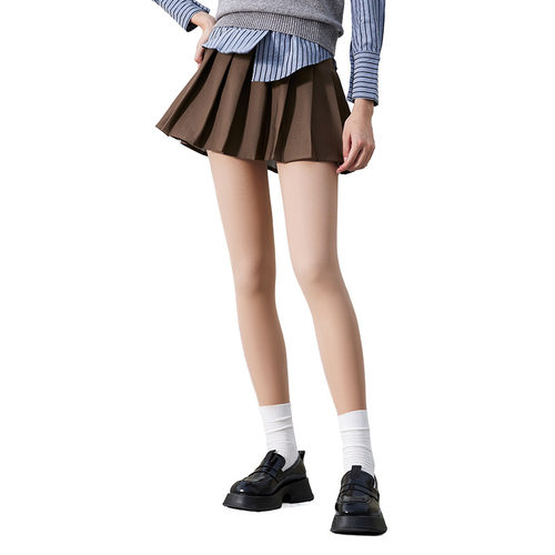 双层光腿神器女秋冬季打底裤加绒加厚丝袜自然裸感春秋肉色连裤袜 - 图3