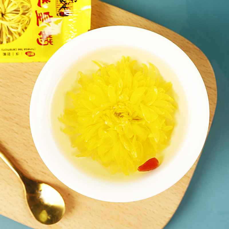 精选金丝皇菊一朵一杯菊花特大菊茶官方旗舰店搭枸杞级金银花正品