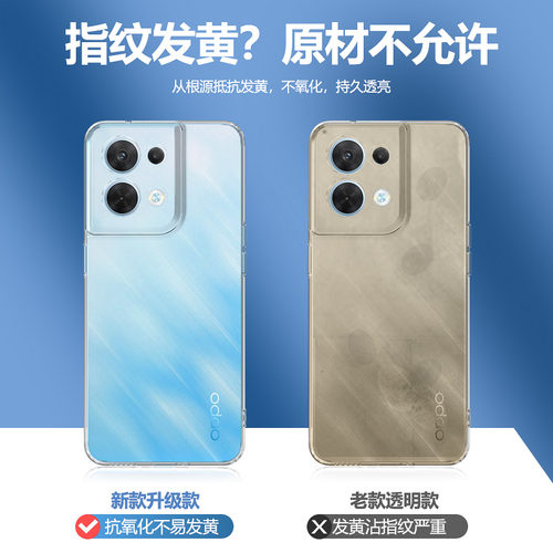 适用opporeno8手机壳reno8pro新款透明rone8pro+十硅胶保护套oppo5G男女pr0por全包防摔opp0pp0ppoReno软外壳 - 图2