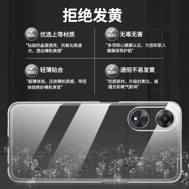 适用oppoA58手机壳A58X透明新款oppo5G直边PHJ110防摔oppophj套oppa超薄opa软opopa男0pp0ppoA女opρoa啊585G - 图1