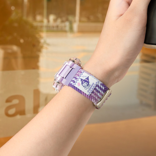 适用小天才电话手表表带z11/z10/z9少年版卡通q3/d5/z8/d3/z1s/q1a弹力编织磁吸u3/d2儿童腕带Z6磁扣腕带 - 图3