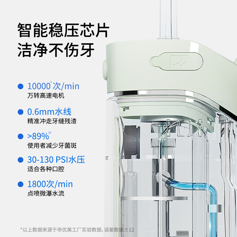 帝优美冲牙器便携式家用洗牙器多力度护龈水牙线正畸专用洁牙器T8