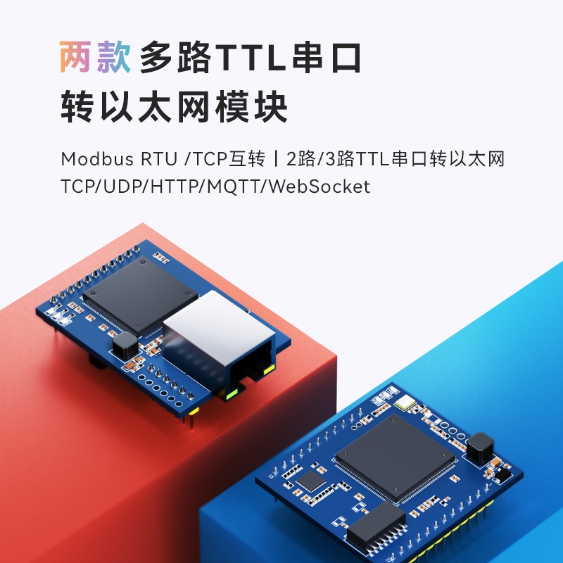 TTL串口转以太网模块串口通讯tcp ip数据透传串口转网口rj45通信 - 图1