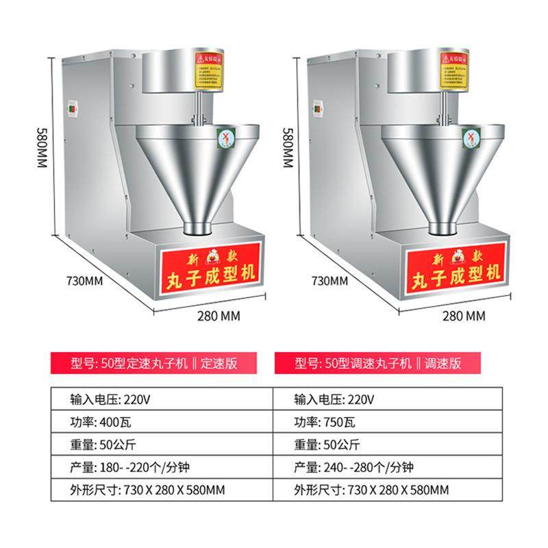 不锈钢丸子机变频丸子成型机商用小型丸子机鱼丸机全自动丸子机,淘宝优惠券,粉丝福利购,淘宝优惠卷