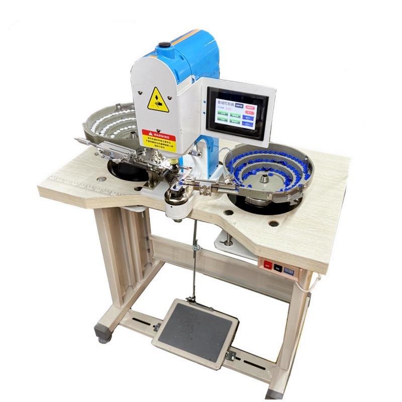 打扣机自动上扣打扣机全自动四合扣钉扣机服饰电动金属扣 - 图1