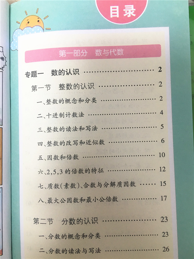 PASS绿卡图书 20219年 小学数学基础知识 全彩手绘 第9次修订版 学习掌中宝 教辅 小学1-6年级数学预习学习手册 - 图1