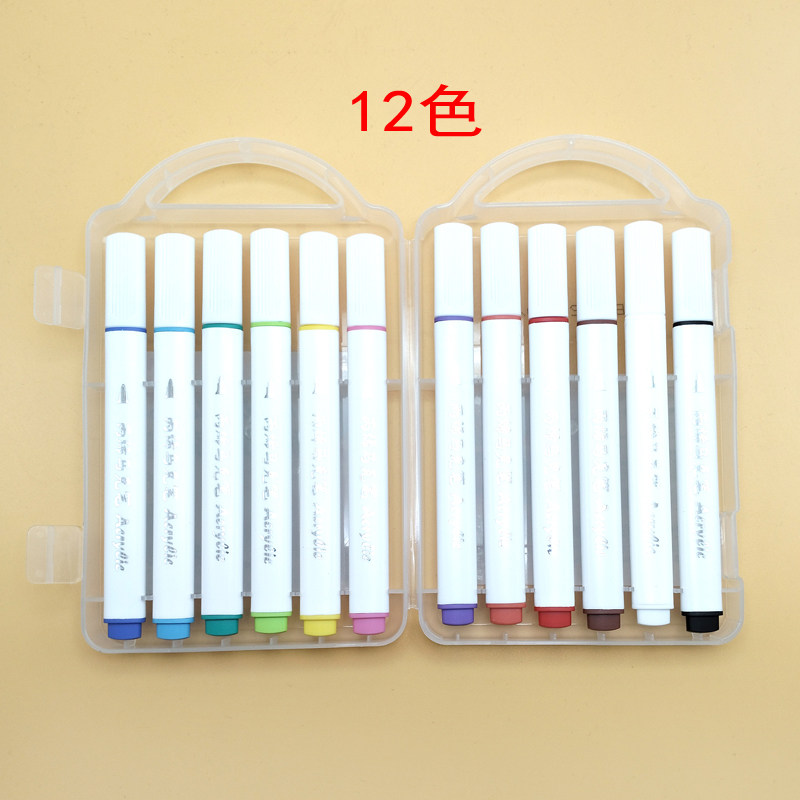 奥德美丙烯马克笔24色12色学生美术礼物儿童绘画DIY不透纸可叠色,淘宝优惠券,粉丝福利购,淘宝优惠卷