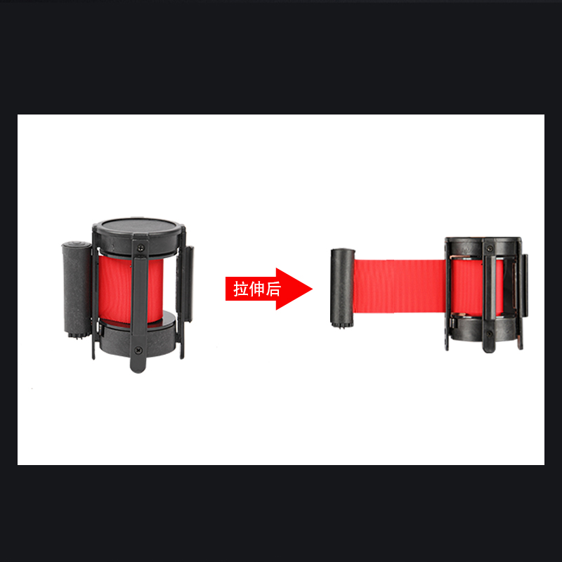 2米线伸缩头配件一米线3米隔离带伸缩带围栏5米护栏警戒线排队-图2