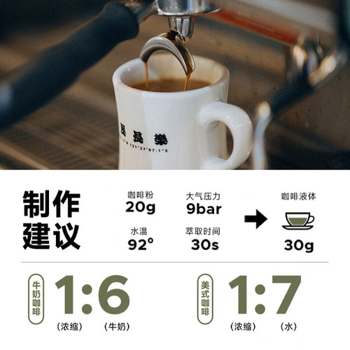 SLABTOWN石板城 意式拼配集合包 深烘新鲜现磨商用咖啡豆粉450g - 图2