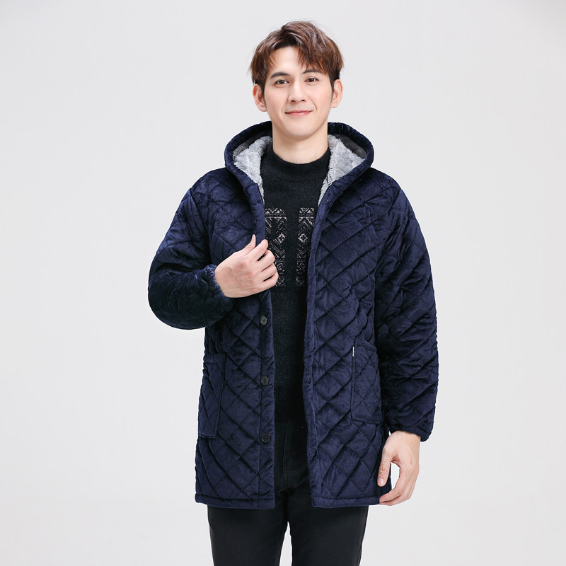 冬季加绒加厚保暖罩衣男女夹棉工作服纯色长袖棉衣外套围裙,淘宝优惠券,粉丝福利购,淘宝优惠卷