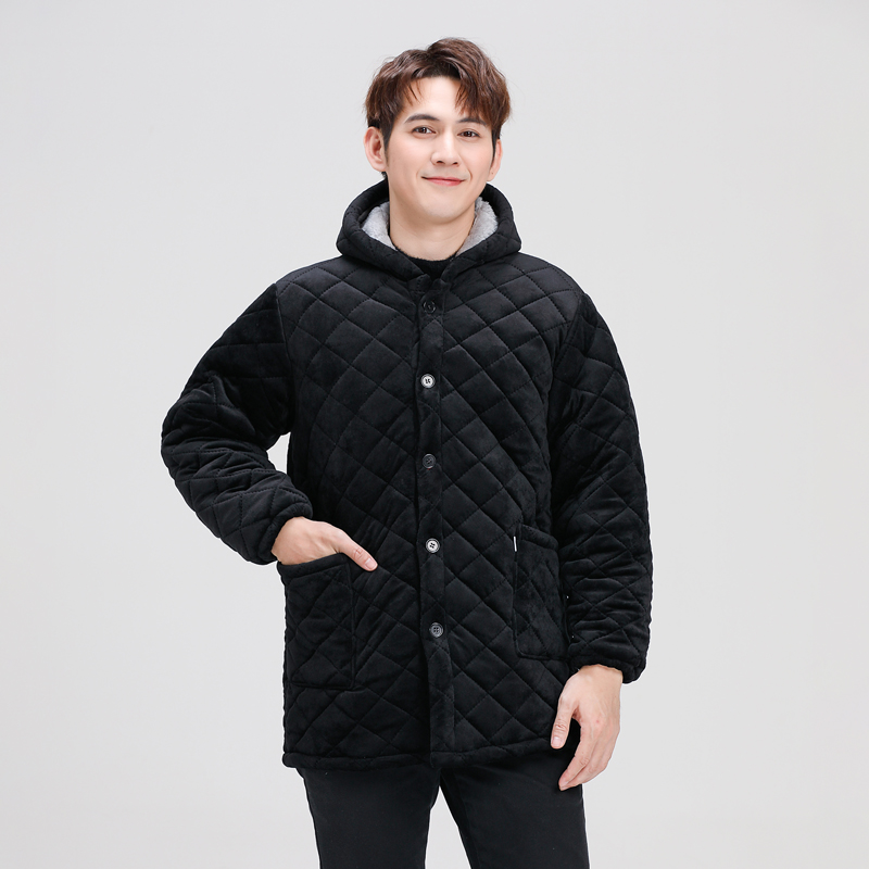 冬季加绒加厚保暖罩衣男女夹棉工作服纯色长袖棉衣外套围裙,淘宝优惠券,粉丝福利购,淘宝优惠卷