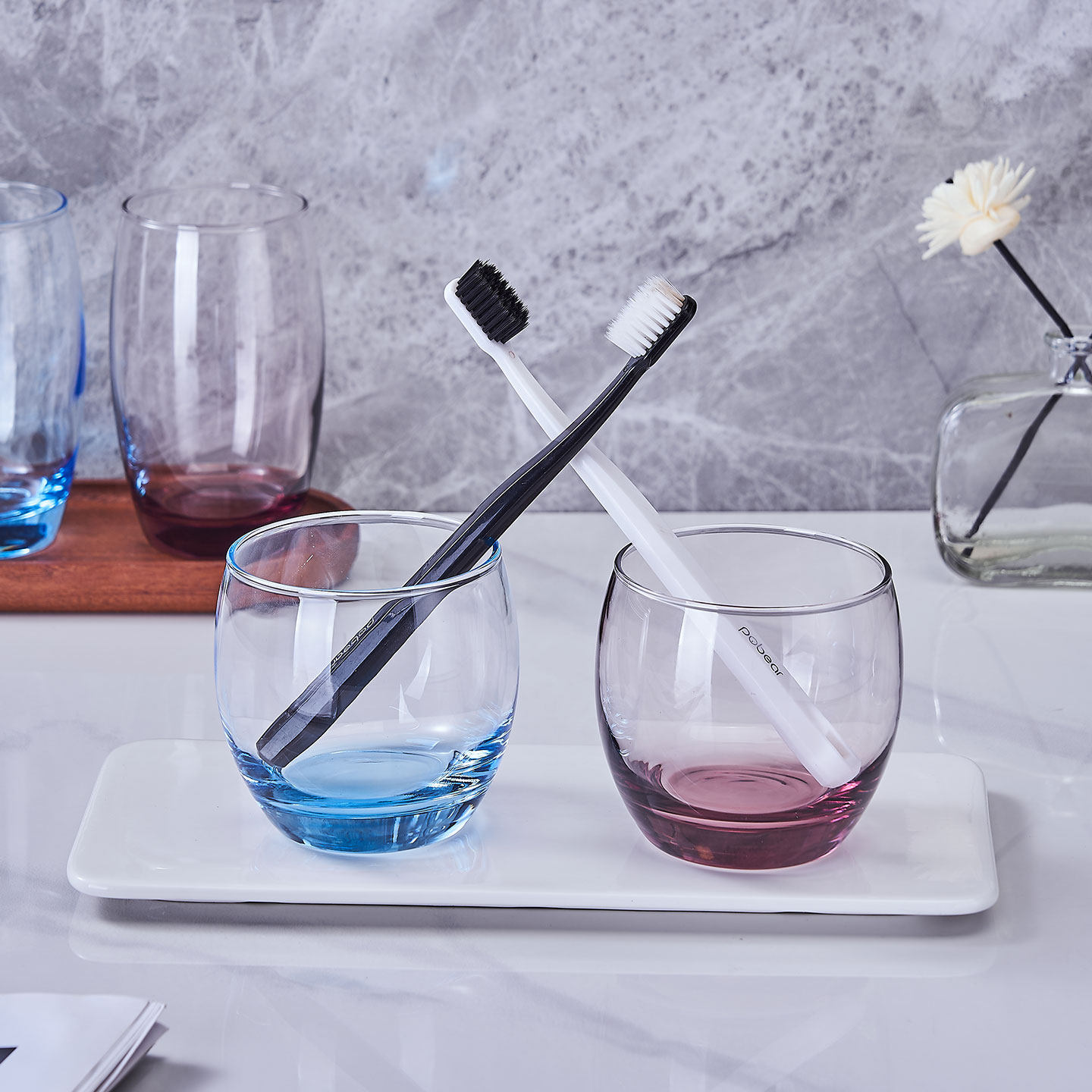 酒店玻璃漱口杯透明牙刷杯宾馆客房专用刷牙水杯名宿客栈洗漱杯子,淘宝优惠券,粉丝福利购,淘宝优惠卷