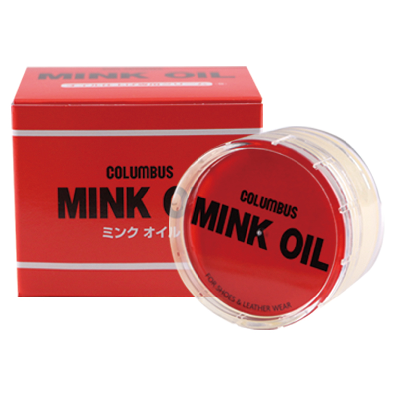 日本进口貂油黄狼膏mink oil皮革护理油固体鞋蜡无色鞋油马丁靴油