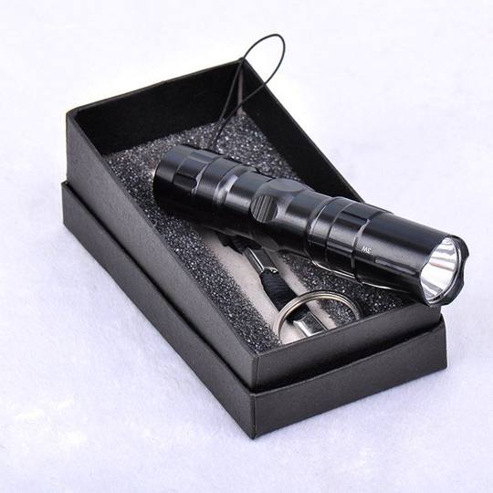 Car waterproof flashlight LED strong light flashlight Mini hand pressure small flashlight LED flashlight Gift box