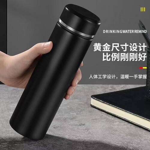 保温杯大容量男士高档泡茶杯不锈钢便携商务水杯茶水分离车载 - 图1