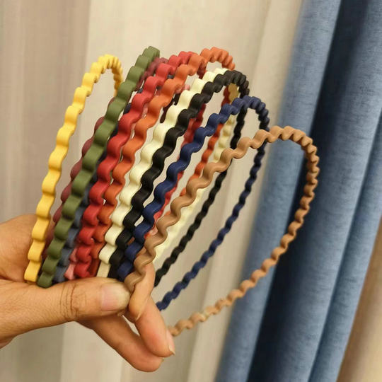 Bandeau de lavage du visage, polyvalent, unisexe, bandeau ondulé, version coréenne, simple et pratique, bandeau ondulé, non collé, adaptatif