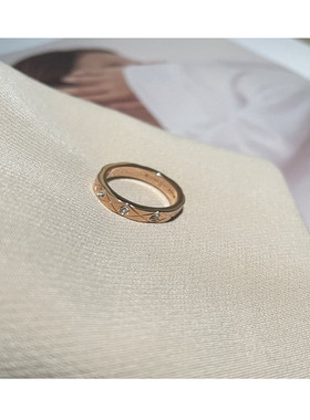 轻奢小香菱格夏季高级感ins戒指