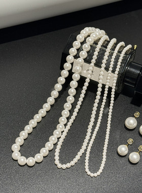 小众极细米珠项链锁骨潮颈链