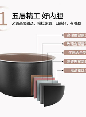 迷你电饭煲2L内胆电饭锅不粘内胆