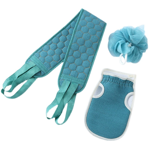 Комплект, банное полотенце для взрослых подходит для мужчин и женщин, гигиенический шарик для ванны, 3 предмета, увеличенная толщина