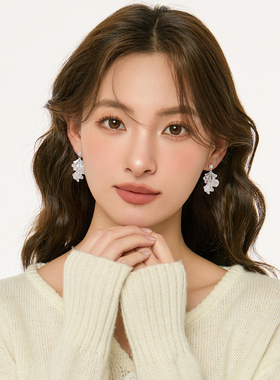 「银杏叶」独特漂亮银色树叶耳环女气质简约高级感耳钉轻奢耳饰