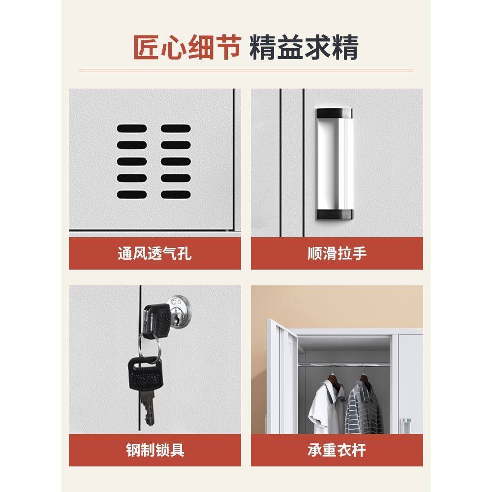 佛山五门更衣柜宿舍带锁员工换衣柜办公室玻璃文件柜资料铁皮柜子,淘宝优惠券,粉丝福利购,淘宝优惠卷