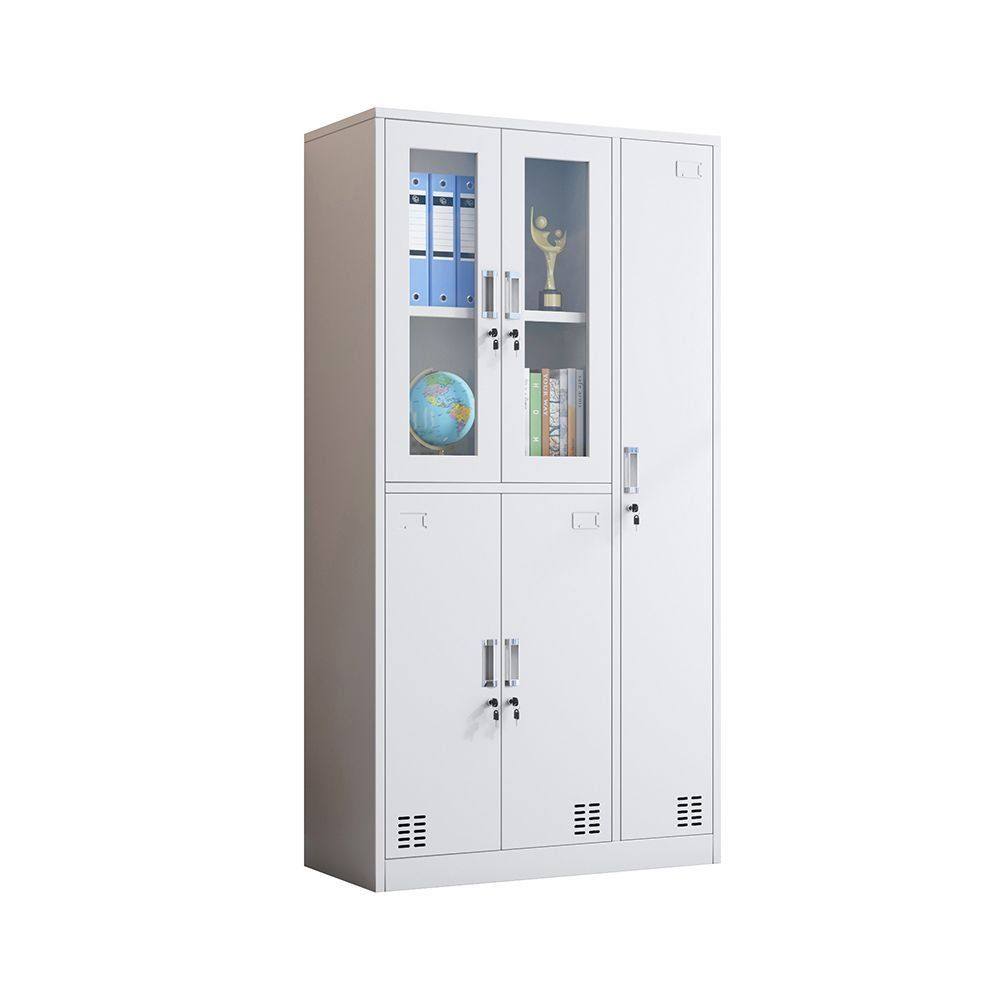 佛山五门更衣柜宿舍带锁员工换衣柜办公室玻璃文件柜资料铁皮柜子,淘宝优惠券,粉丝福利购,淘宝优惠卷