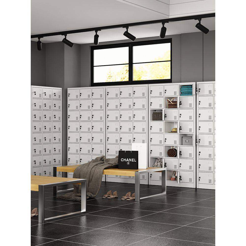 钢制加厚24门更衣柜员工宿舍带锁储物柜碗柜鞋柜铁皮柜多门存包柜,淘宝优惠券,粉丝福利购,淘宝优惠卷