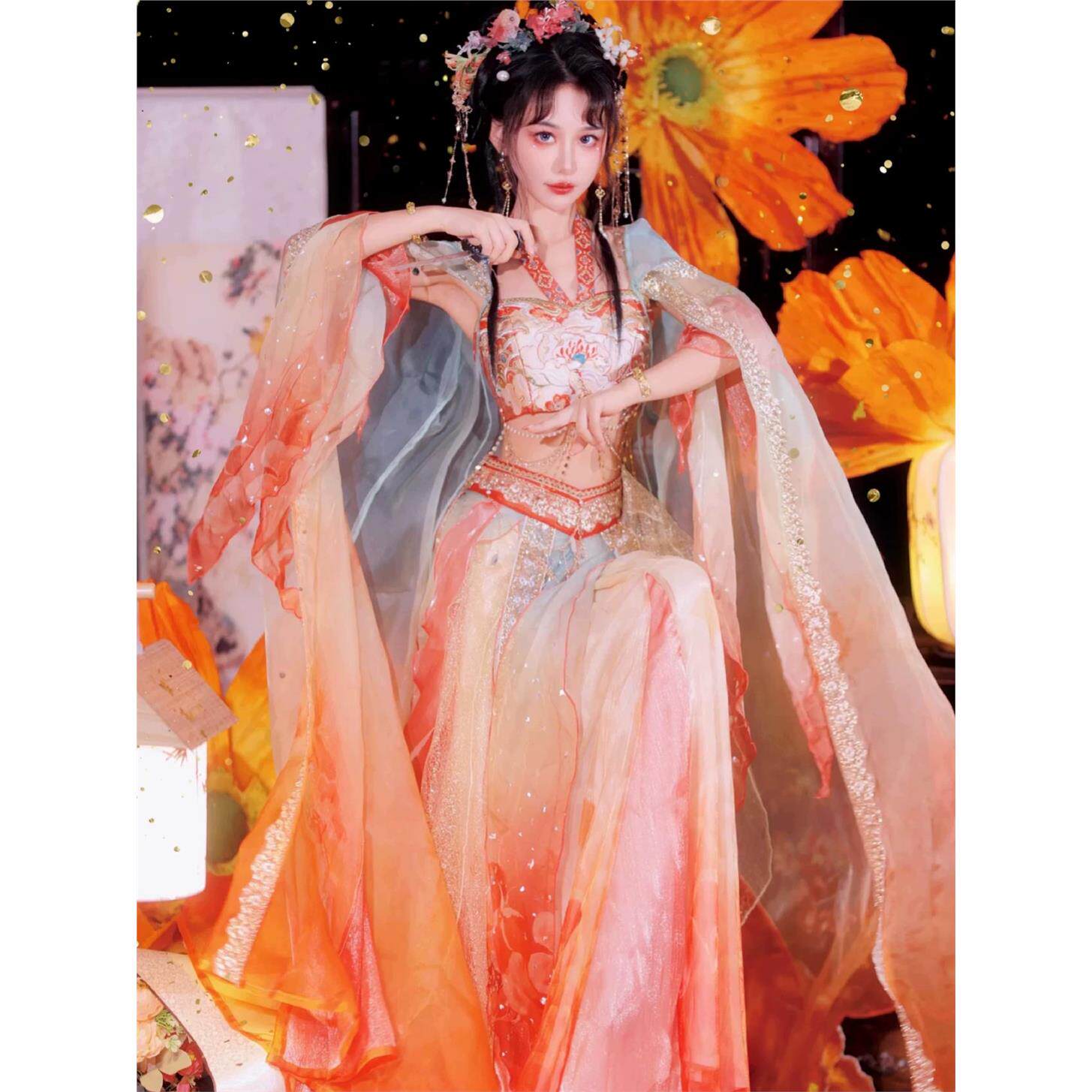 Dunhuang Feitian Female Western Region Dancer in Han Costume