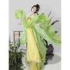 Spring and summer green Tang style chest-length undershirt original