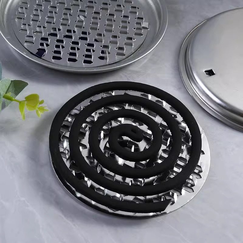 蚊香盘托蚊香盒大号不锈铁蚊香座防火蚊香托蚊香架香薰接灰盘,淘宝优惠券,粉丝福利购,淘宝优惠卷